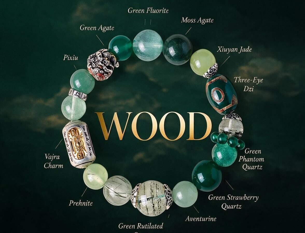 Wood · Rising Step by Step · Five Elements Natural Wood Crystal