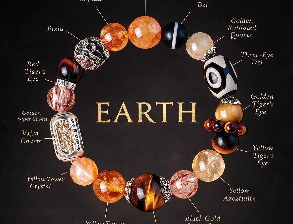 Earth · Stable as Mount Tai · Five Elements Natural Earth Crystal
