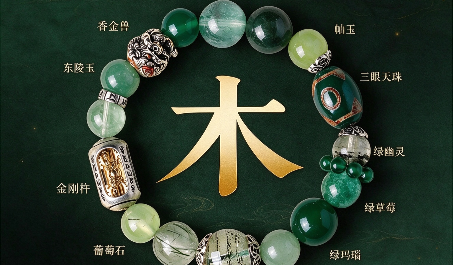喜木 · 节节高升 · 五行能量天然木系晶石