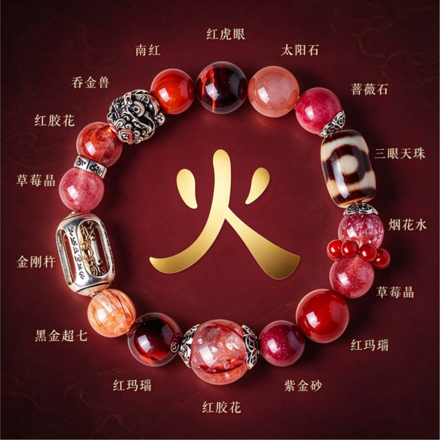 喜火 · 鸿运当燃 · 五行能量天然火系晶石